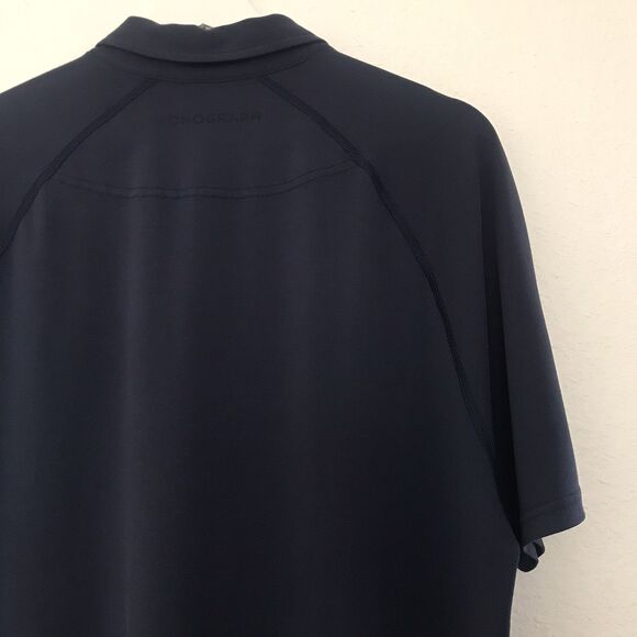 Rhone Mens Navy Blue Short Sleeve Collared Performance Golf Polo Shirt - L - Picture 5 of 9